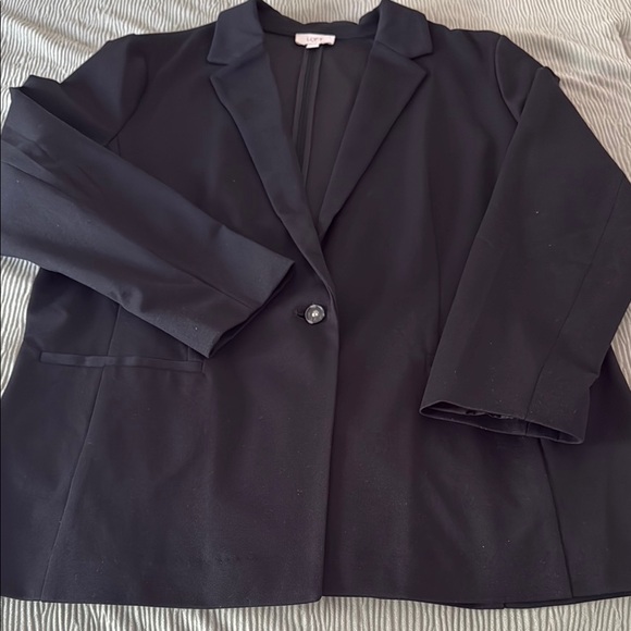 LOFT Black Blazer Oversized Fit Professional - Picture 5 of 11